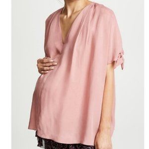 Hatch Maternity Gabrielle V-neck Blouse